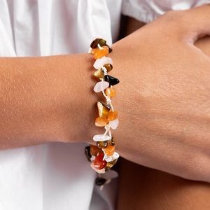 Stone Pull Tie Bracelet